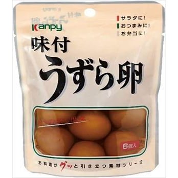 送料無料 カンピー 味付うずら卵 (6個入り)×12袋