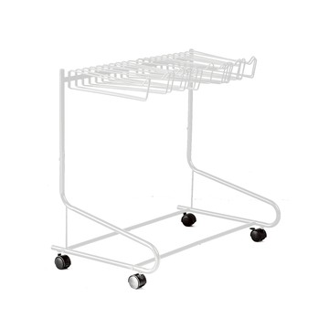 【拜爾家居】Pro+褲子收納架 20支吊掛架 白色 台灣製造 收納褲架  褲架 可移動收納