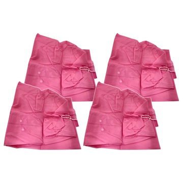 小麥購物 輕便雨衣 兒童 Y489 101g 4件  粉色  120~160cm