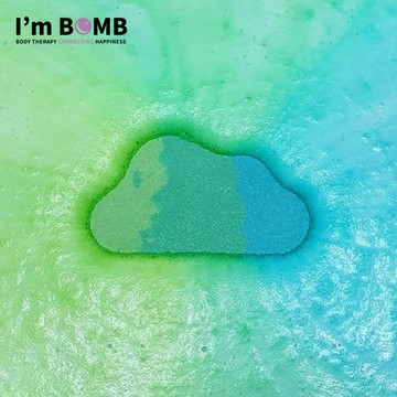 繽紛沐浴汽泡彈【藍色雲朵】-韓國I'm Bomb