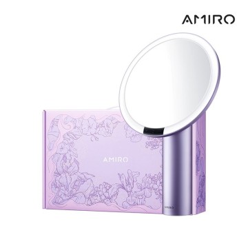 【AMIRO】Oath自動感光LED化妝鏡-愛意信使禮盒-暮山紫