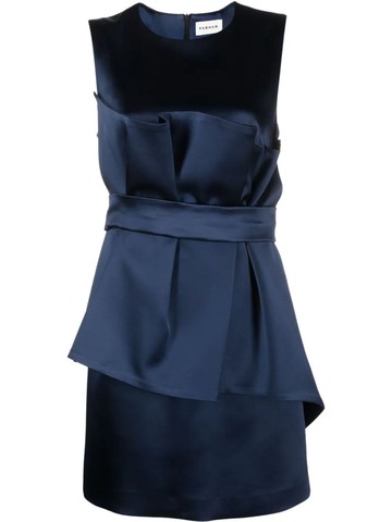 P. A.R. O.S. H. Satin Belted Sleveless Minidress