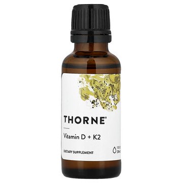 Thorne, 維生素 D + K2，1 液量盎司（30 毫升）