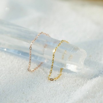 14K金 細緻鍊戒  鍊戒 純黃金 Au585 純K金 細戒指 尾戒