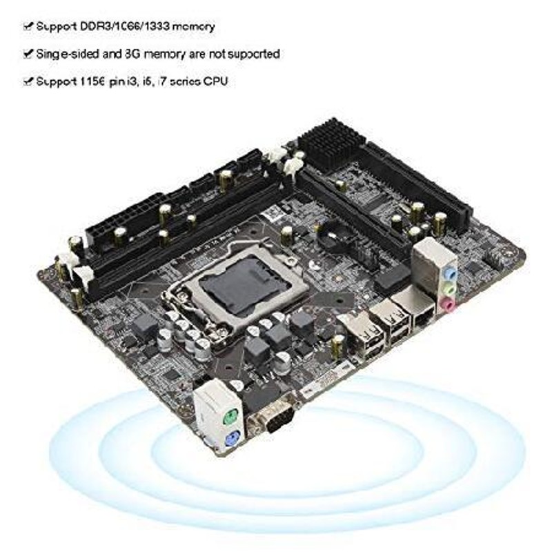 P55 Desktop Computer Motherboard 1156Pin Solid State Power Supply