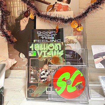 專輯收納盒cd盒時代少年團追星置物架透明亞克力pb小卡碟片保護盒