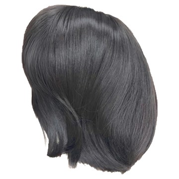 魔髮樂 全頂式 香菇頭短髮 韓系仿真假髮 耐熱150-180度  QD3062黑棕色  1個