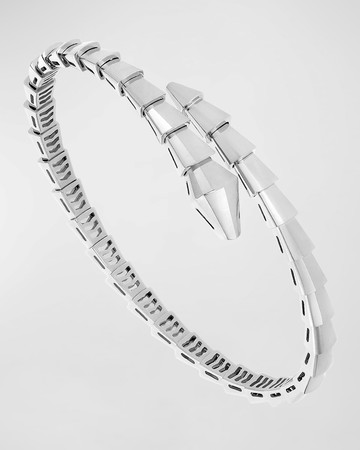 Serpenti Viper White Gold Bracelet, Size XL