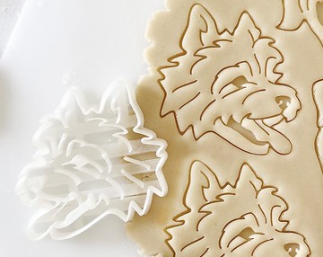 凱恩梗餅乾模具，狗狗肖像餅乾模具