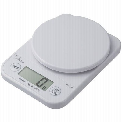 〔タニタ〕 料理はかり/キッチン用品 〔ホワイト〕 幅11cm 最大表示1kg 単4電池対応 『デジタルクッキングスケール』 〔台所〕[21]
