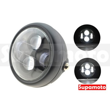 -Supamoto- D608 魚眼 LED 大燈 6吋 透鏡 復古 檔車 通用 改裝