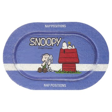 PEANUTS SNOOPY 史努比 橢圓刮泥地墊 59 x 39 x 0.7cm  午睡時鐘 多色  1個