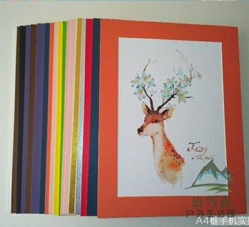 10個 錶A3畫紙簡易卡紙畫框裱兒童畫卡紙相框紙畫框【步行者戶外生活館】