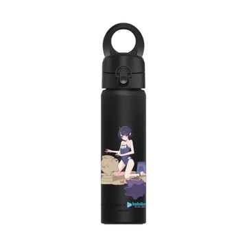 磁吸水壺 AquaStand 不鏽鋼 700cc - 附吸管 黑 - 一伊那爾栖 Ninomae Ina'nis. - 卡哇Ina!