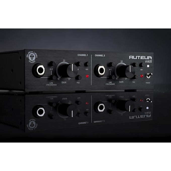 Black Lion Audio Auteur MK3 デュアルチャンネルマイクプリアンプ