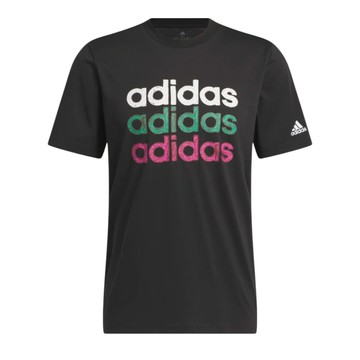 ADIDAS 三行字母T 黑