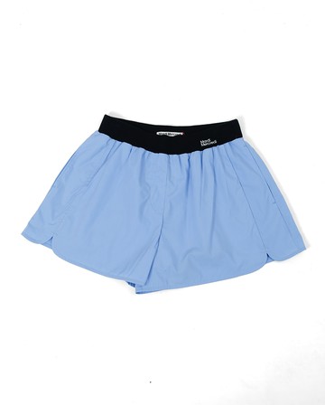 MARDI MERCREDI 休閒短褲 藍色 撞色腰帶 可調式 COTTON SHORTS CONTRAST WAISTBAND