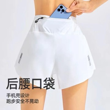 女運動短褲跑步短裤健身短裤慢跑短裤瑜伽速乾褲透氣舒適 AJ118
