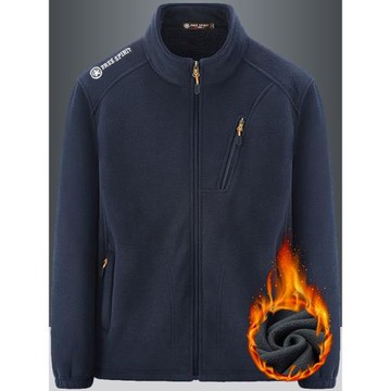 冬季抓絨衣男士搖粒絨外套戶外夾克御寒加厚保暖衛衣雙面絨男外套