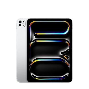 Apple 11 吋 iPad Pro (M4) Wi-Fi + 行動網路機型 256GB 配備標準玻璃 - 銀色 (整修品)