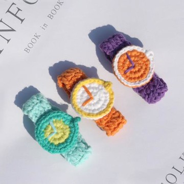 手工編織毛線手表學生男女情侶創意生日禮物閨蜜可愛個性手鏈成品