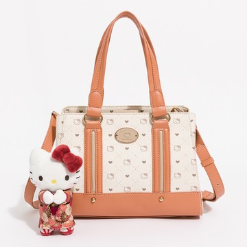 Hello Kitty - Arnold Palmer - 手提包附長背帶 Engaging系列 - 粉橘色