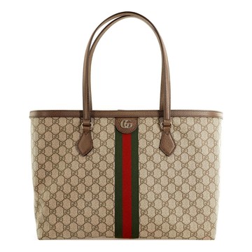 (WMNS) Gucci Ophidia GG Middle-Sized Tote Bag 'Brown'