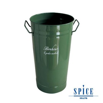 【日本 SPICE 】典雅園藝 軍綠 復古藝術風 插花盆栽 / 種花