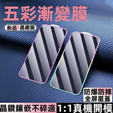 防窺保護貼 彩鑽石氣囊膜 滿版 適用 蘋果 iPhone 17 16 15 14 13 12 Pro max 鋼化熒幕膜