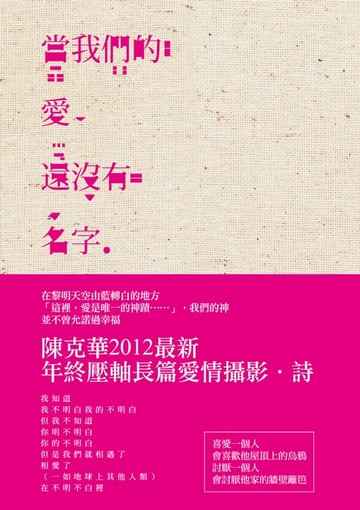 【電子書】當我們的愛還沒有名字（102年國立台灣文學館文學好書推薦）