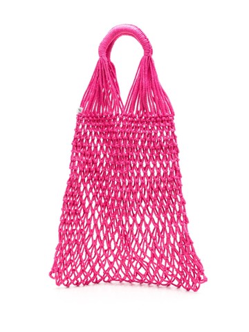 Nannacay - Alessandra open-knit tote - women - Cotton - One Size - Pink