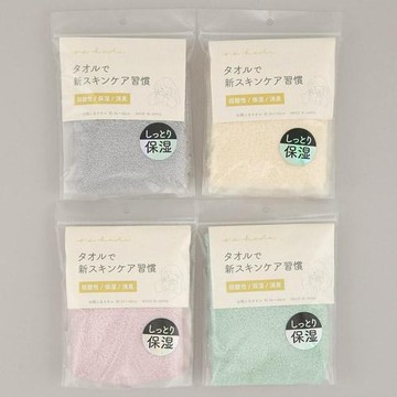 日本 今治製柔軟的洗臉巾  約 34 x 40 cm 90% 棉+10%人造絲 密封包裝洗臉巾 弱酸性、保濕、消臭