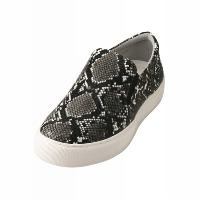Daniella Gemma ダニエラ ジェマ 型押しスリッポン レディース グレーパイソン 通販 Lineポイント最大get Lineショッピング