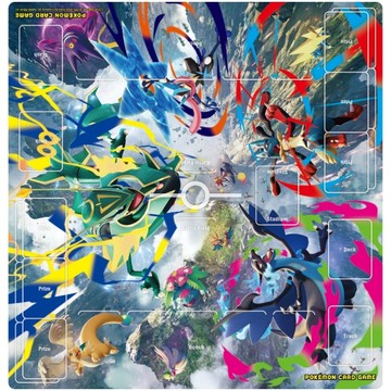 【預購】(限量)POKEMON寶可夢集換式卡牌 橡膠對戰全版桌墊(M6)-頂上決戰!超級烈空坐