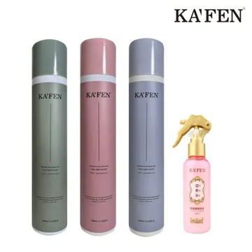 【KAFEN卡氛】2入組 蓬鬆乾洗髮噴霧300ml + 亞希朵潤髮保濕噴霧150mlx1