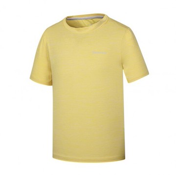 【【蘋果戶外】】山林 31P67 56 黃 男 膠原蛋白圓領排汗衣 抗UV 短袖上衣 吸濕消臭抗靜電快乾 春夏 Mountneer