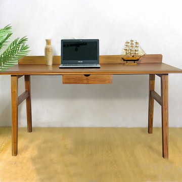 【吉迪市100%全柚木家具】HYSS165 柚木和風單抽書桌 工作桌 餐桌