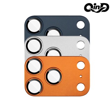 鏡頭貼 QinD Apple 蘋果 iPhone 17 Pro Max 金屬鎧甲鏡頭膜 無痕膠黏貼 鏡頭貼 鏡頭保護貼 鏡頭膜【愛瘋潮】