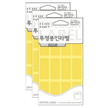 Petit Fancy 封口標籤貼紙 20-T213  透明色  5個裝  3包