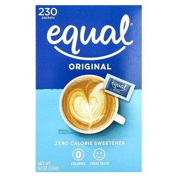 Equal, 無熱量甜味劑，原味，230 包，8.1 盎司（230 克）