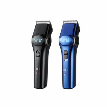 台倉現貨??發廊專用理發器不銹鋼刀頭男士電動剃頭刀理發剪大功率靜音帶數顯 智能感應 長效續航 刮淨無殘渣 震動清潔