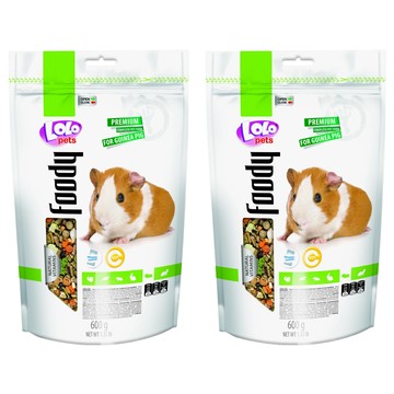 LOLO pets 營養滿分天竺鼠主食  600g  2袋