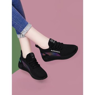 女士運動鞋女款2026新款春季不累腳女鞋輕便軟底舒適中老年媽媽鞋