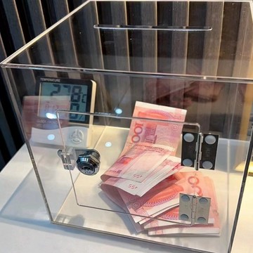 透明存錢筒 儲蓄桶 硬幣 紙幣 零錢箱  大小號樂捐箱帶鎖透明亞剋力功德箱捐款意見箱投票箱選舉箱 VLJ2