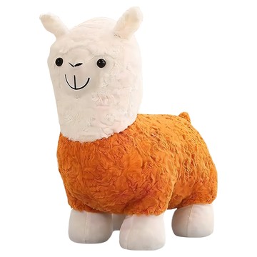 動物椅 羊駝椅凳 小號  桔色  1個