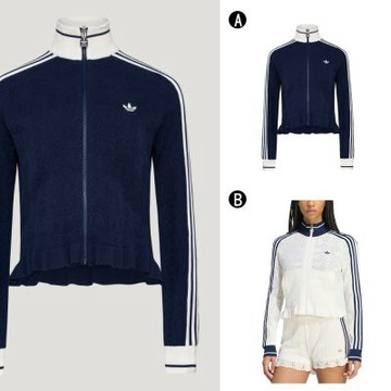 【Adidas 愛迪達】SPORTS TT W 短版運動外套 女 A-KX6883 B-KX6899