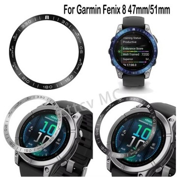 【免運】適用佳明Fenix8刻度金屬表圈47mm/51mm競速保護圈Fenix8數字表殼
