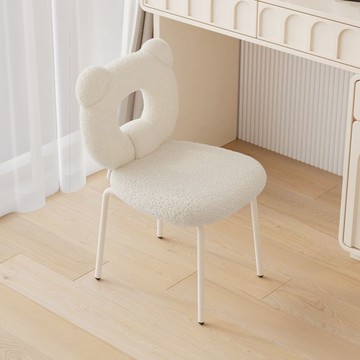 【臺灣公司 可打統編】免運 化妝椅 梳妝凳 奶油風化妝椅女生臥室梳妝臺椅子靠背網紅化妝凳子輕奢簡約梳妝 可開發票 全館五折 工廠現貨直銷 新品特價 z10072