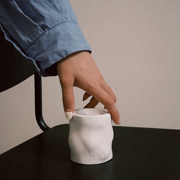 【Apia】手工水泥杯香氛蠟燭 / 靜謐時光系列 125g｜加贈10ml香氛噴霧｜收禮者自選香調