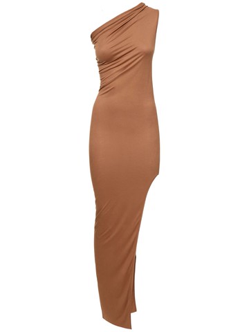 Sivaan Ziggy One-shoulder Split Dress